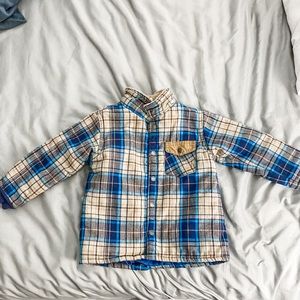 Lightweight Kids lined flannel jacket